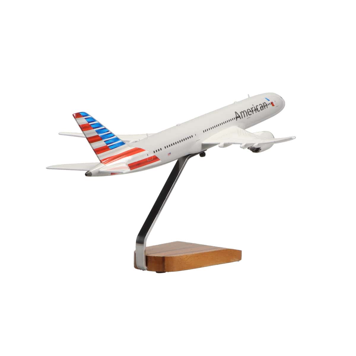 Boeing 787-9 American Airlines modelo grande de caoba