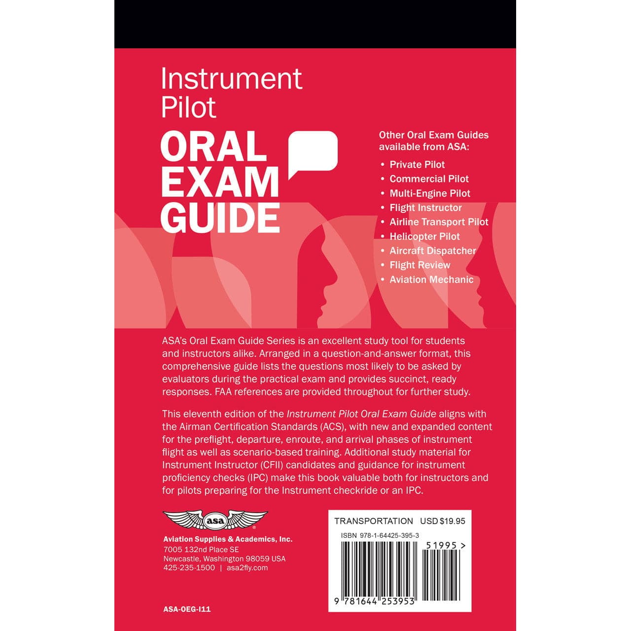 ASA Instrument Rating ASA Instrument Pilot Oral Exam Guide, Eleventh Edition (Softcover)