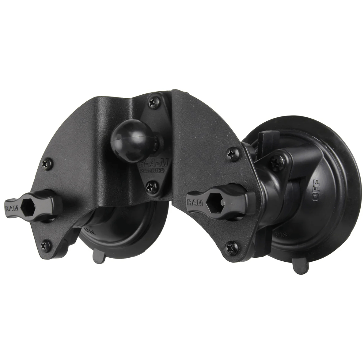 RAM Mount Mounts RAM Twist-Lock Dual Pivot Suction Cup Base with Ball RAM-B-189B-PIV1U