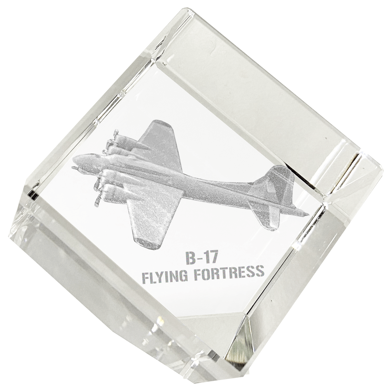 Etched Memory Office Etched Memory B-17 Flying Fortress 3D Diamond Cube