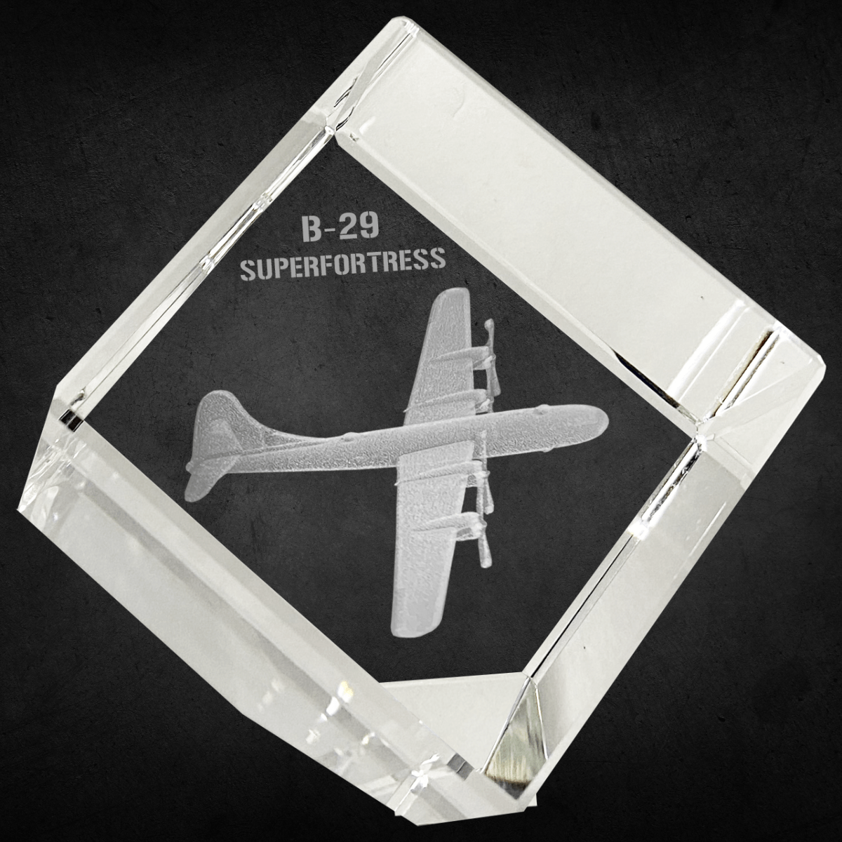 Etched Memory Office Etched Memory B-29 Superfortress 3D Diamond Cube