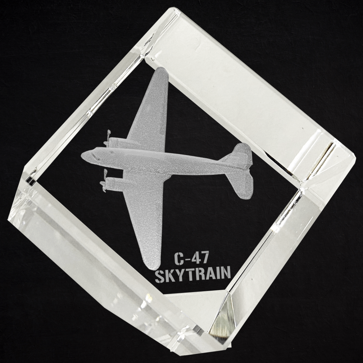 Etched Memory Office Etched Memory C-47 Skytrain 3D Diamond Cube