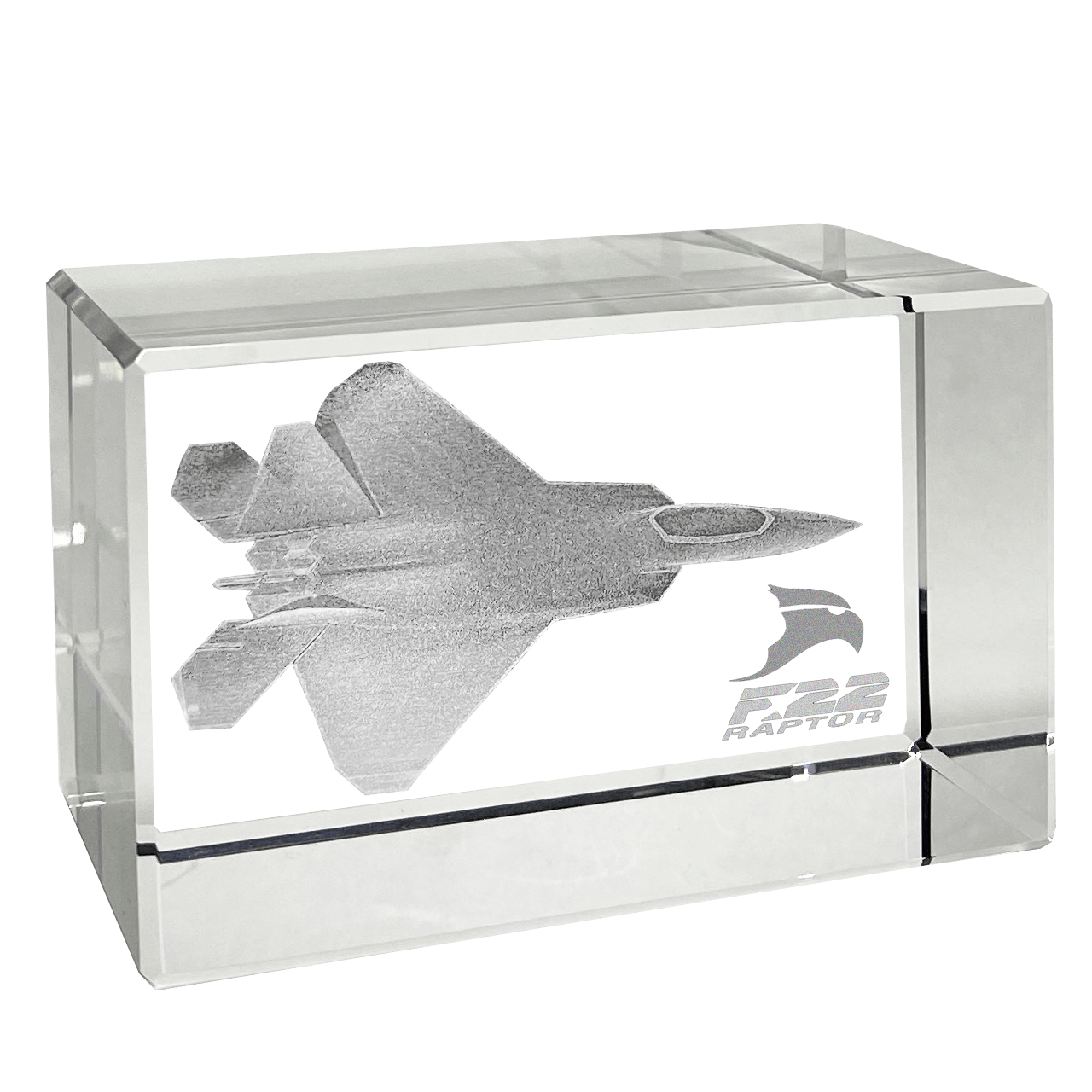 Etched Memory Office Etched Memory F-22 Raptor 3D Rectangle Block