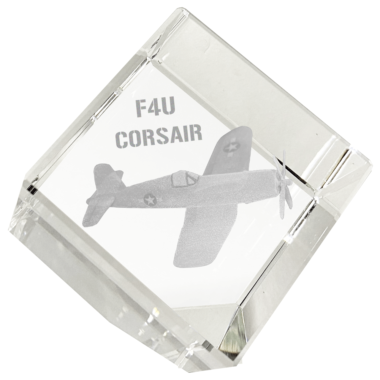 Etched Memory Office Etched Memory F4U Corsair 3D Diamond Cube