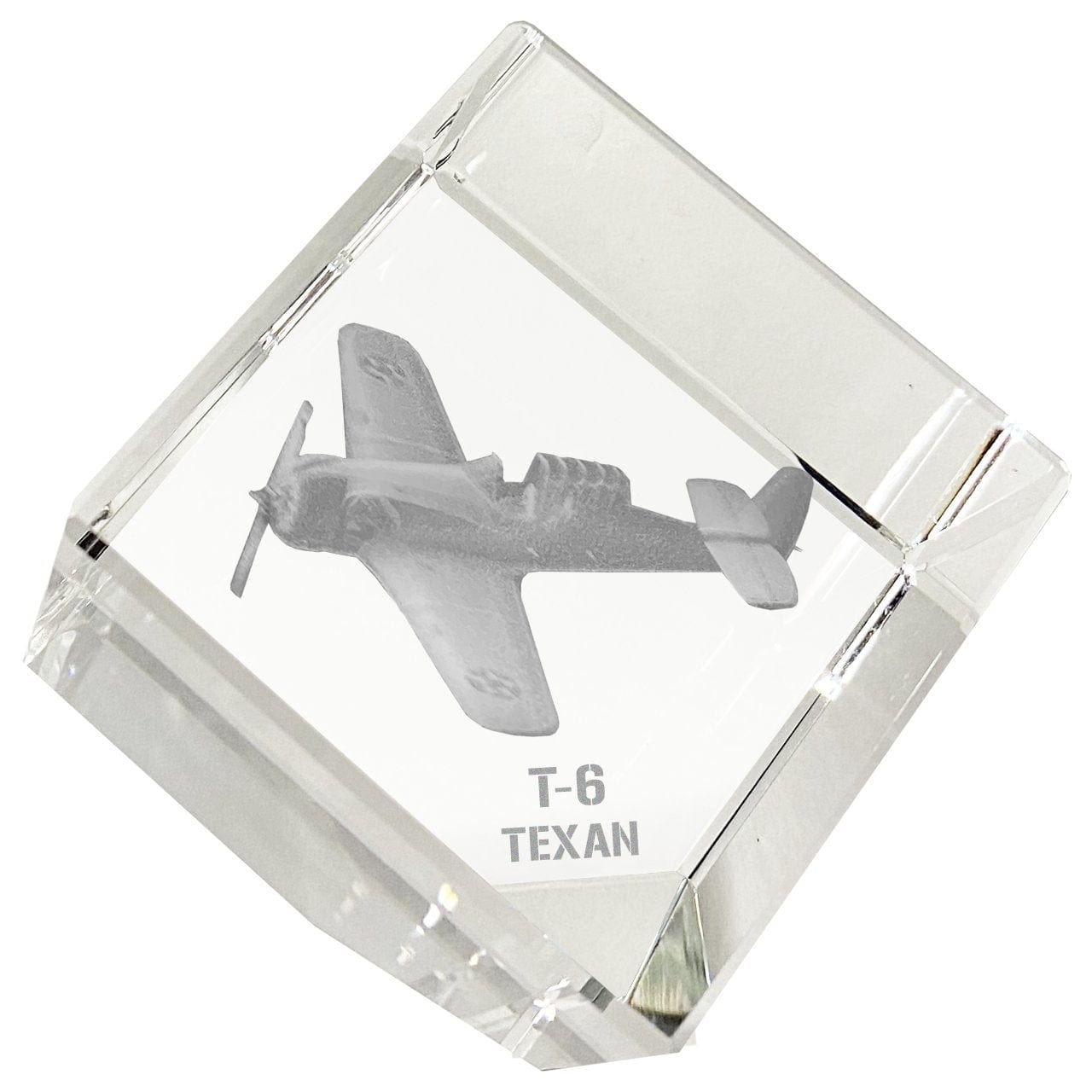 Etched Memory Office Etched Memory T-6 Texan 3D Diamond Cube