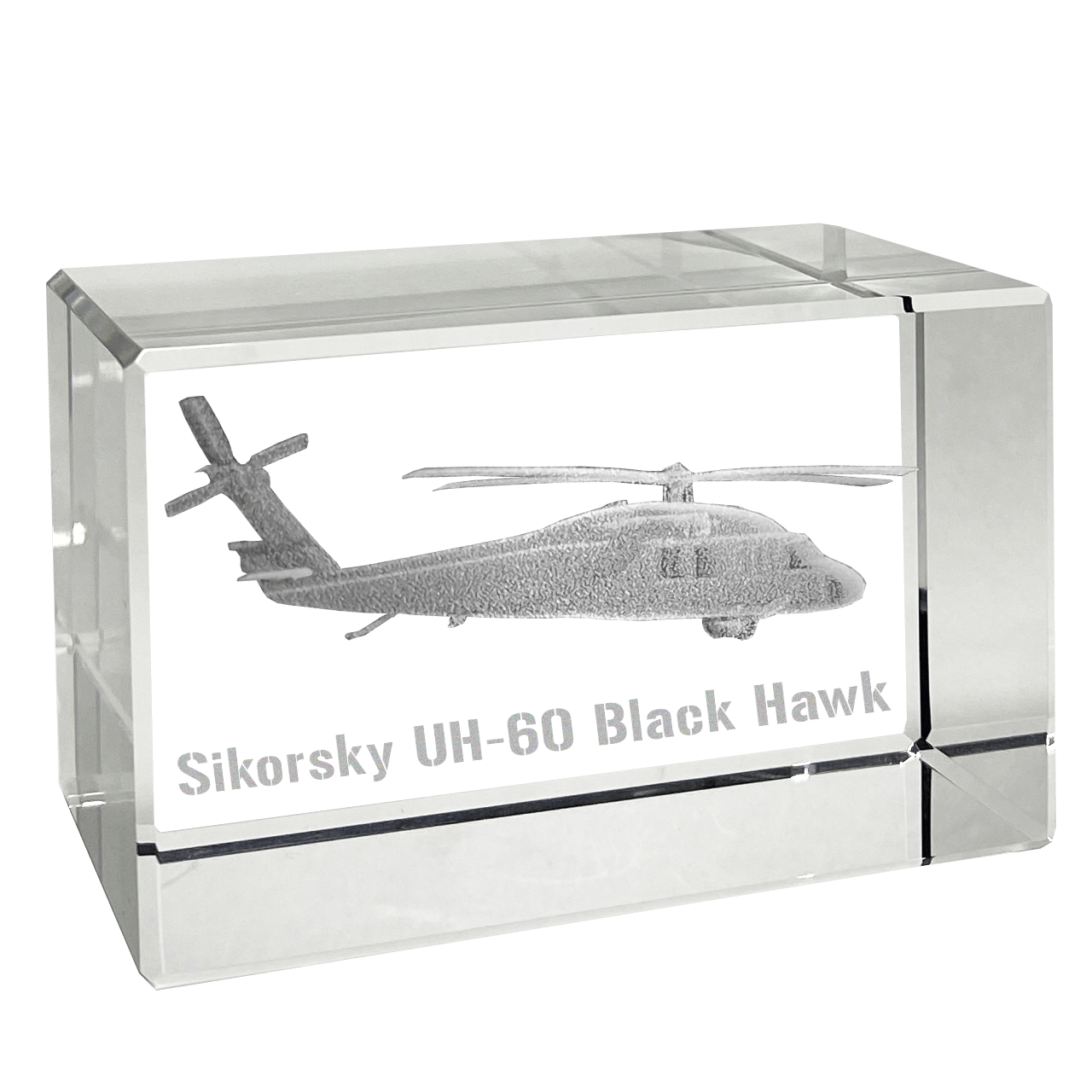 Etched Memory Office Etched Memory UH-60 Sikorysky Blackhawk 3D Rectangle Cube