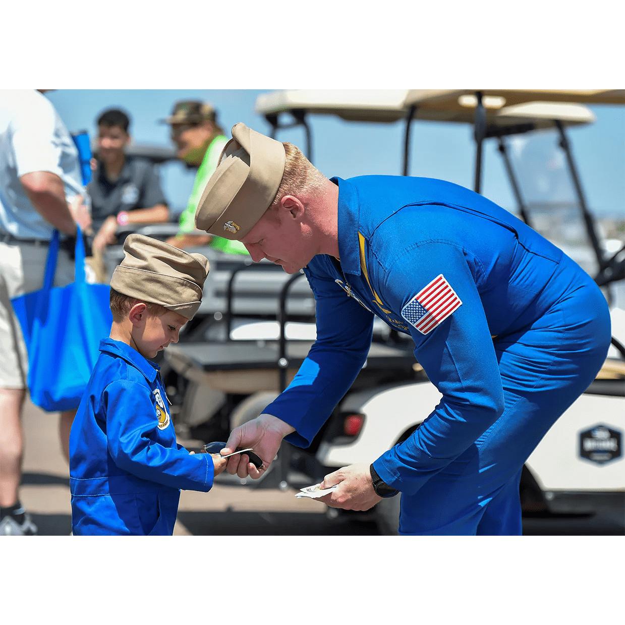 Trooper Clothing Outerwear Blue Angels Youth Flight Suit w/Cap