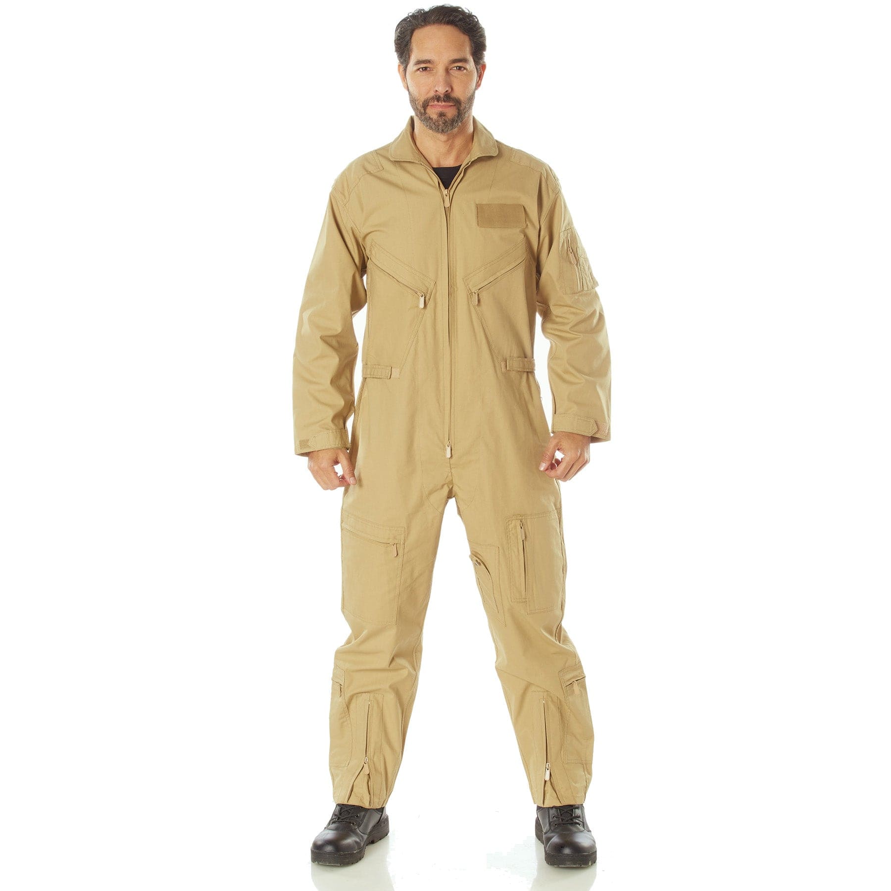 Rothco Outerwear XSmall / Khaki Flight Suit Cotton/Poly Blend