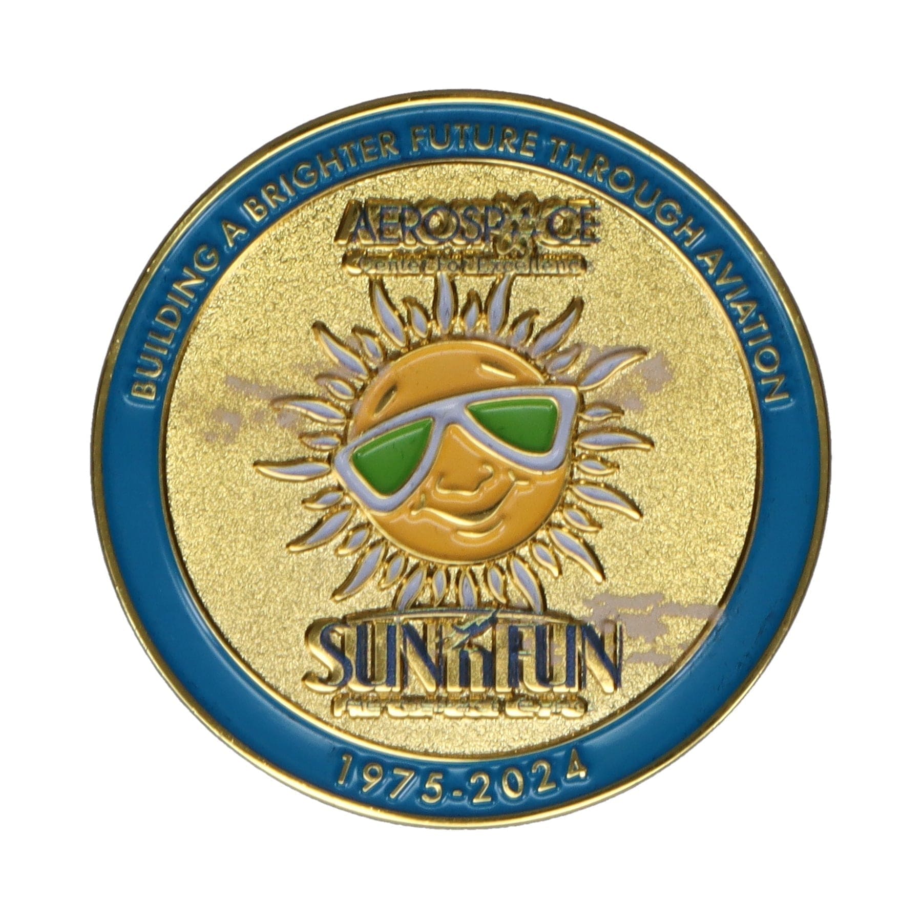 SUN 'n FUN Pins Patches Lanyards Keychains SUN 'n FUN 50th Challenge Coin