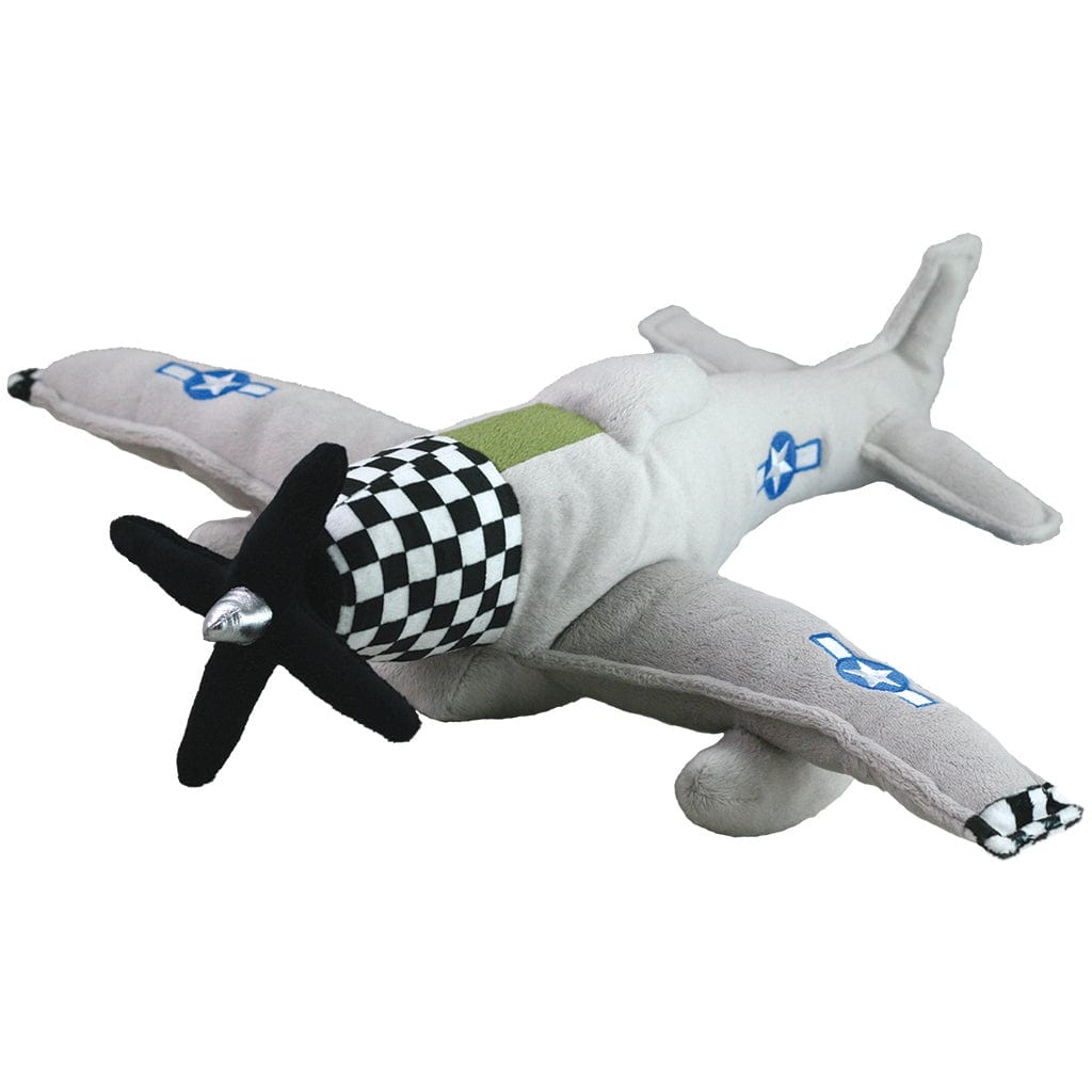 Wow Toyz Plush Cuddle Zoo P-51 Mustang Plush Plane