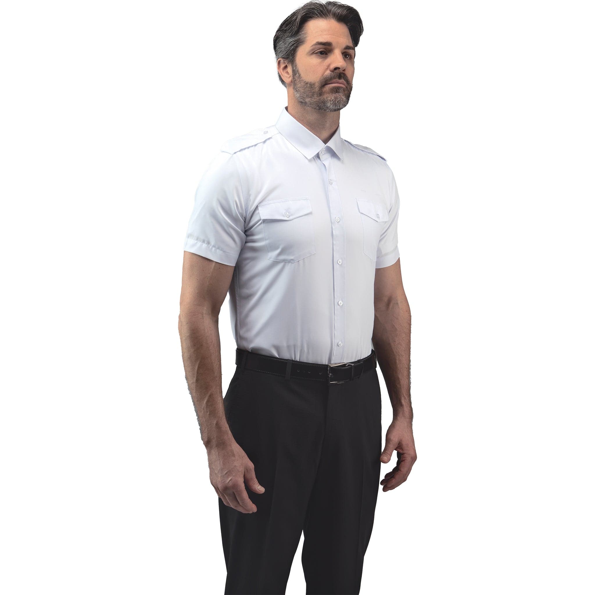 Lift Aviation Professional Pilot Lift Aviation Flextech Professional Pilot Short Sleeve Shirt (With Eyelets)