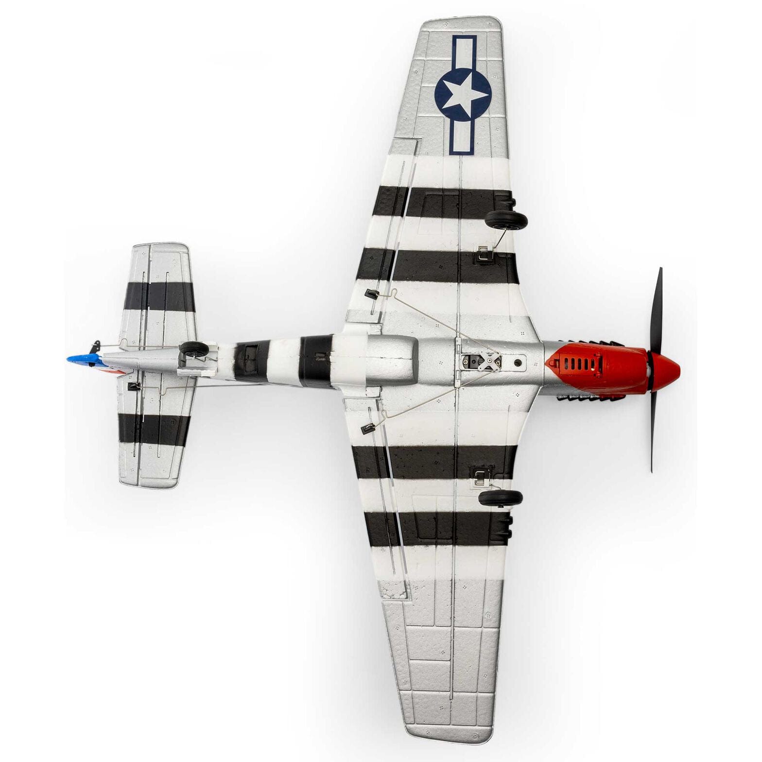 HobbyZone Remote Control Planes HobbyZone P-51D Mustang 450mm RTF with SAFE (HBZ-1251)