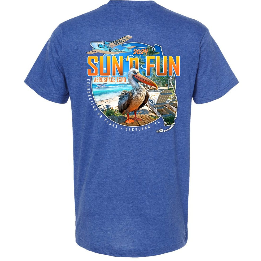 SUN 'n FUN Shirts 3XLarge / Heather Royal Tropical Vibes SUN 'n FUN 2024 T-Shirt