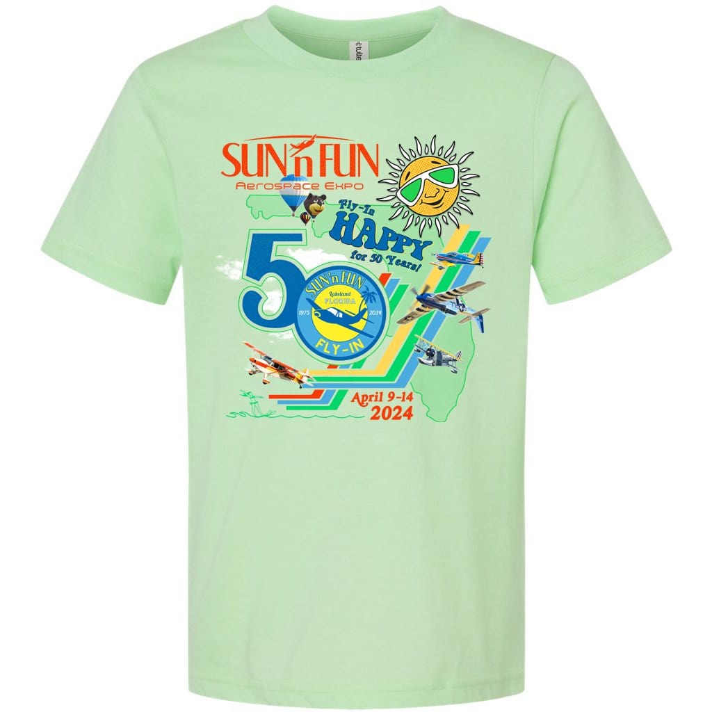 SUN 'n FUN Shirts Large / Heather Grey Official Poster Kids SUN 'n FUN 2024 T-Shirt