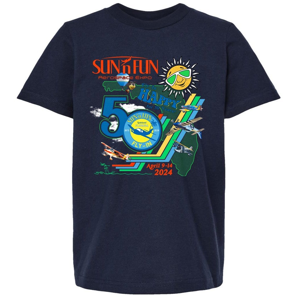 SUN 'n FUN Shirts Large / Heather Grey Official Poster Kids SUN 'n FUN 2024 T-Shirt