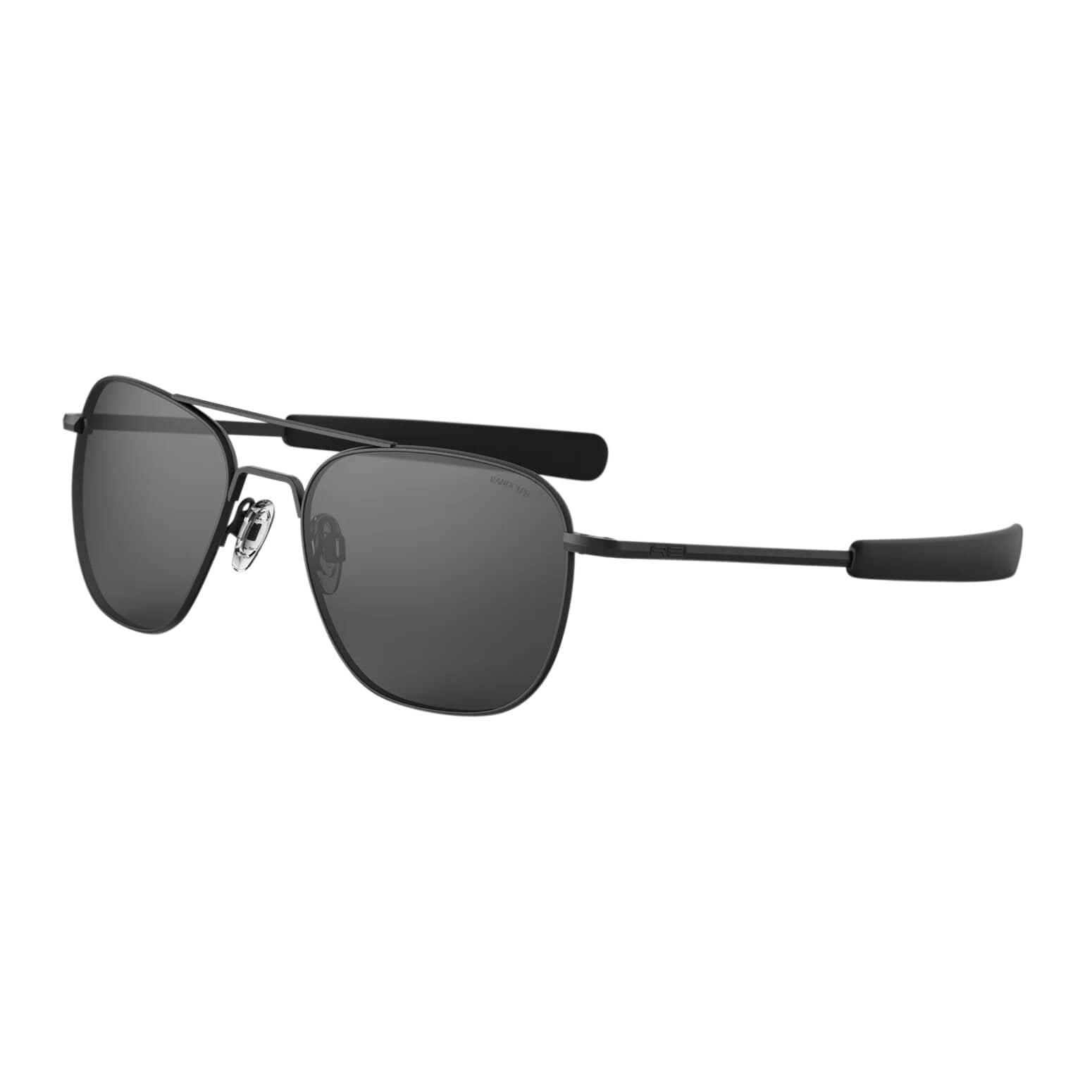 Randolph Engineering Sunglasses 52MM / Matte Black Randolph Aviator Sunglasses Matte Black Bayonet Matte Onyx Skytec Glass Non-Polarized American Gray Military Special Edition