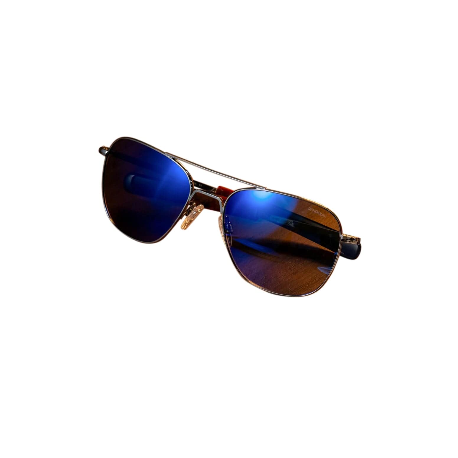 Randolph Engineering Sunglasses Randolph Aviator Gunmetal Bayonet Nautical Blue / Cabin Oak Skyforce Nylon Non-Polarized Atlantic Blue