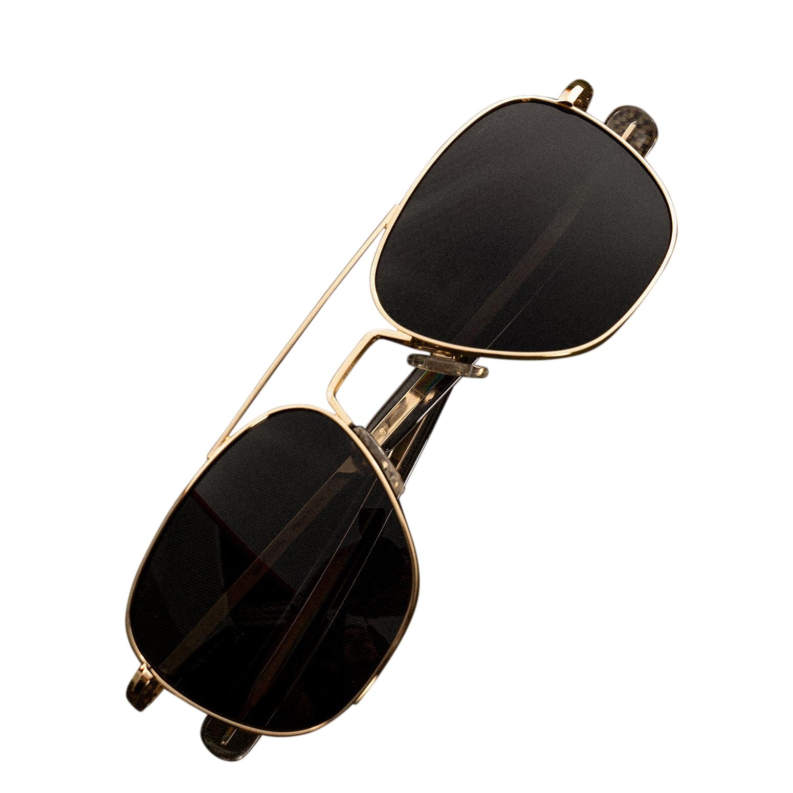 Randolph Engineering Sunglasses Randolph Aviator Sunglasses 23K Gold E.P. Bayonet Clear Skytec Glass Non-Polarized American Gray Military Special Edition