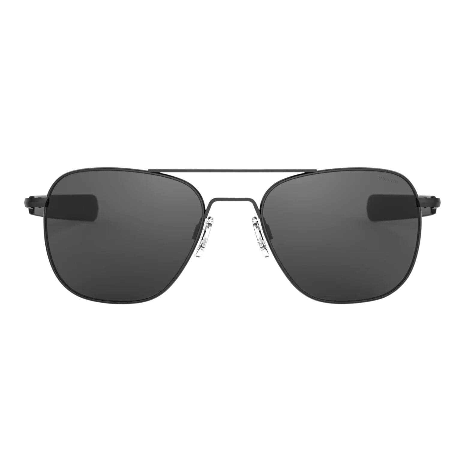 Randolph Engineering Sunglasses Randolph Aviator Sunglasses Matte Black Bayonet Matte Onyx Skytec Glass Non-Polarized American Gray Military Special Edition