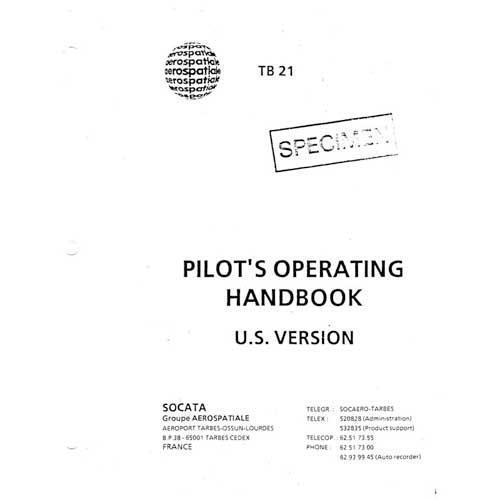 Essco Aircraft Aircraft Manual Aerospatiale TB21 Trinidad 1986 Flight Manual (part# A4TB21-86-F-C)