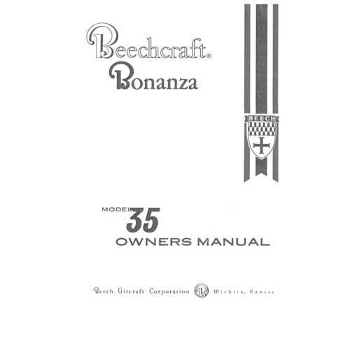 Essco Aircraft Aircraft Manual Beech 35 Bonanza Owner's Manual