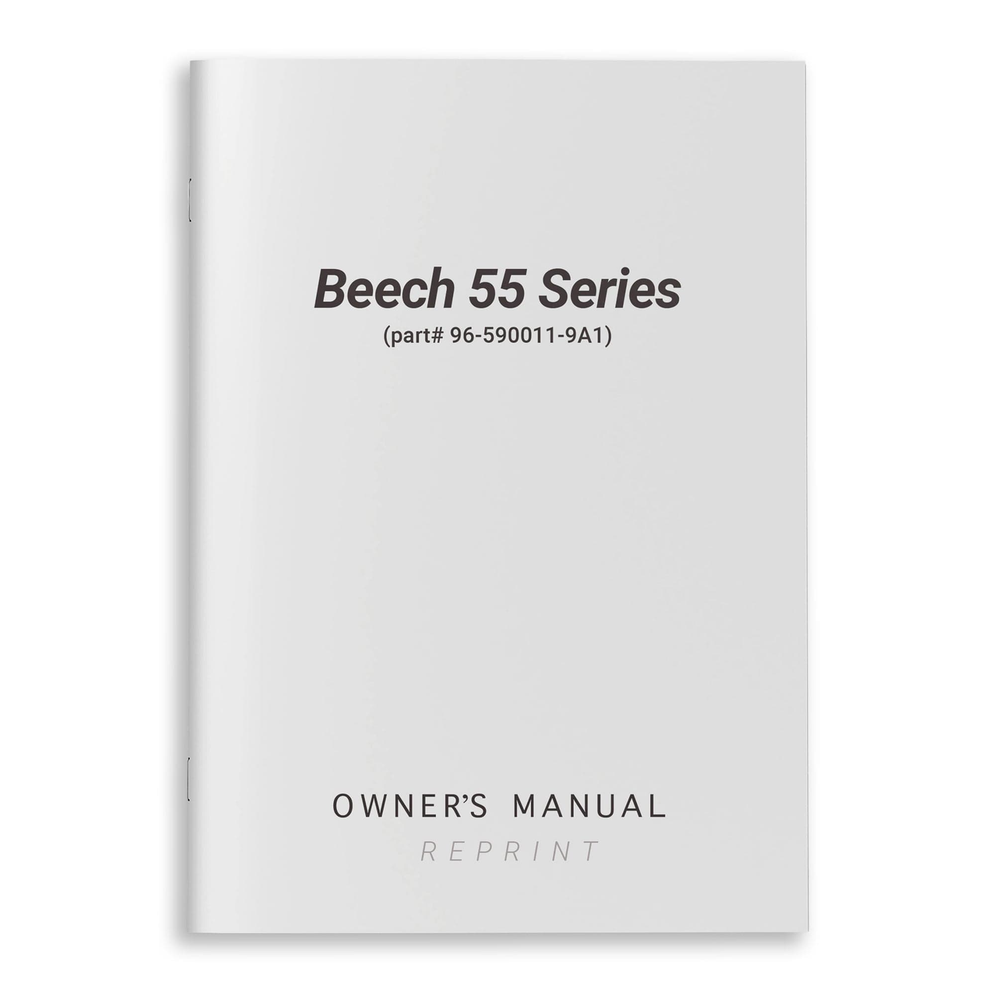 Essco Aircraft Aircraft Manual Beech 55 Series Owner's Manual (part# 96-590011-9A1)