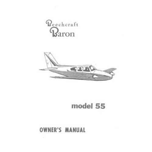 Essco Aircraft Aircraft Manual Beech B55 Baron Owner's Manual (part# 96-590011-9)