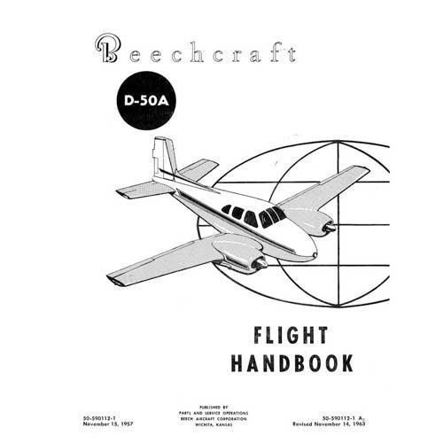 Essco Aircraft Aircraft Manual Beech D-50 1957, Revised 1963 Flight Handbook (part# 50-590112-1)