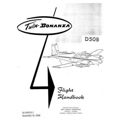 Essco Aircraft Aircraft Manual Beech D-50 Flight Handbook (part# 50-590015-1)