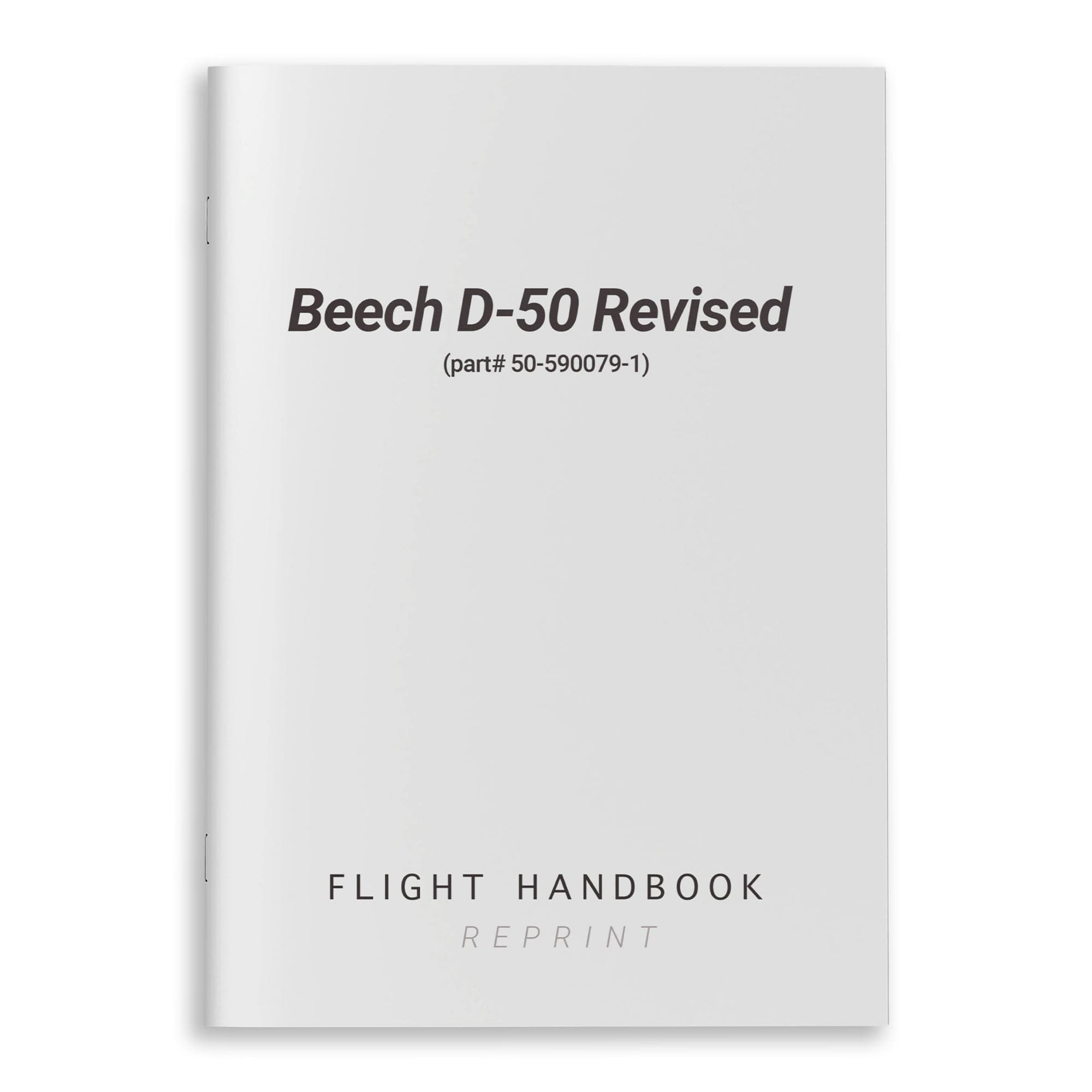 Essco Aircraft Aircraft Manual Beech D-50 Revised Flight Handbook (part# 50-590079-1)