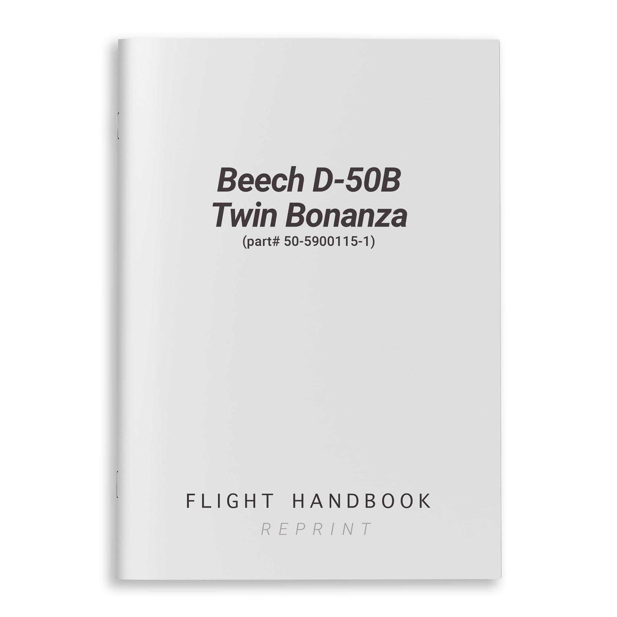 Essco Aircraft Aircraft Manual Beech D-50B Twin Bonanza Flight Handbook (part# 50-5900115-1)