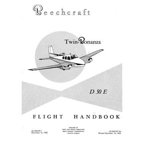 Essco Aircraft Aircraft Manual Beech D-50E Flight Handbook (part# 50-590129-1)