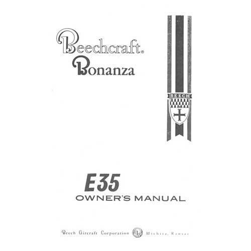 Essco Aircraft Aircraft Manual Beech S35 Bonanza Owner's Manual (part# 35-590110-1A)