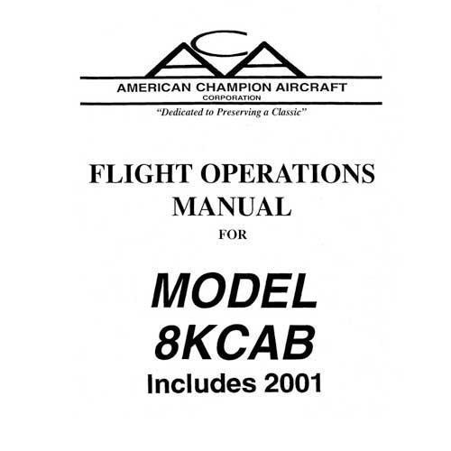 Essco Aircraft Aircraft Manual Bellanca 8KCAB Decathlon 1971 Flight Manual (part# BE8KCB71-F)