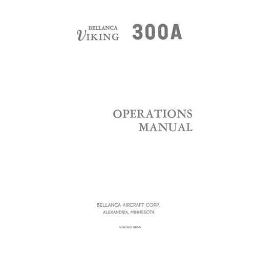 Essco Aircraft Aircraft Manual Bellanca Viking 300A Series 1730A Owner's Manual (part# BL300ASER-OC)