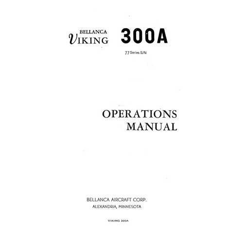 Essco Aircraft Aircraft Manual Bellanca Viking 300A17-30A, 31A,31ATC Operations Manual (BL300A-OP-C)