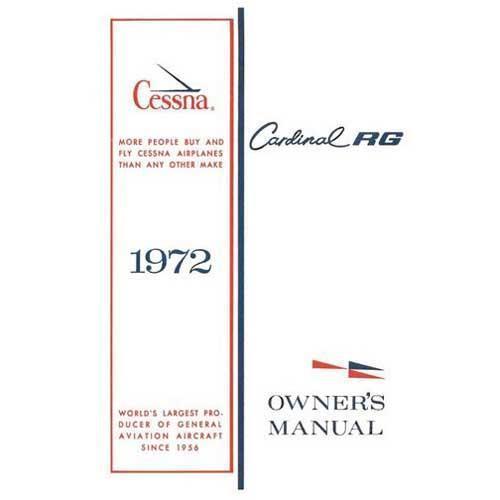 Essco Aircraft Aircraft Manual Cessna 177RG Cardinal 1972 Owner's Manual