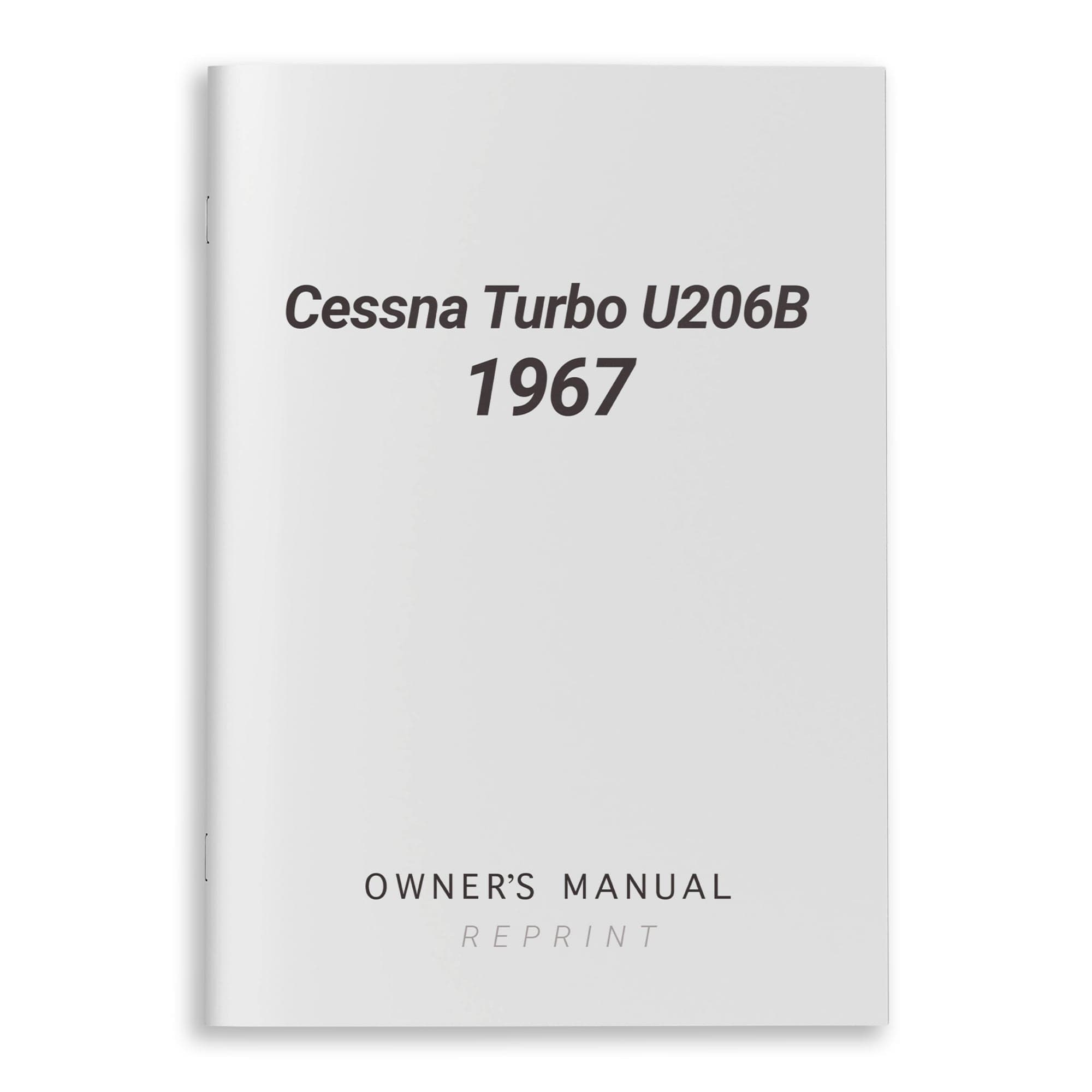 Essco Aircraft Aircraft Manual Cessna Turbo U206B 1967 Owner's Manual