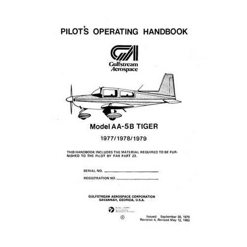 Essco Aircraft Aircraft Manual Grumman AA-5B Tiger 1977-79 Pilot's Operating Handbook (part# 7733)