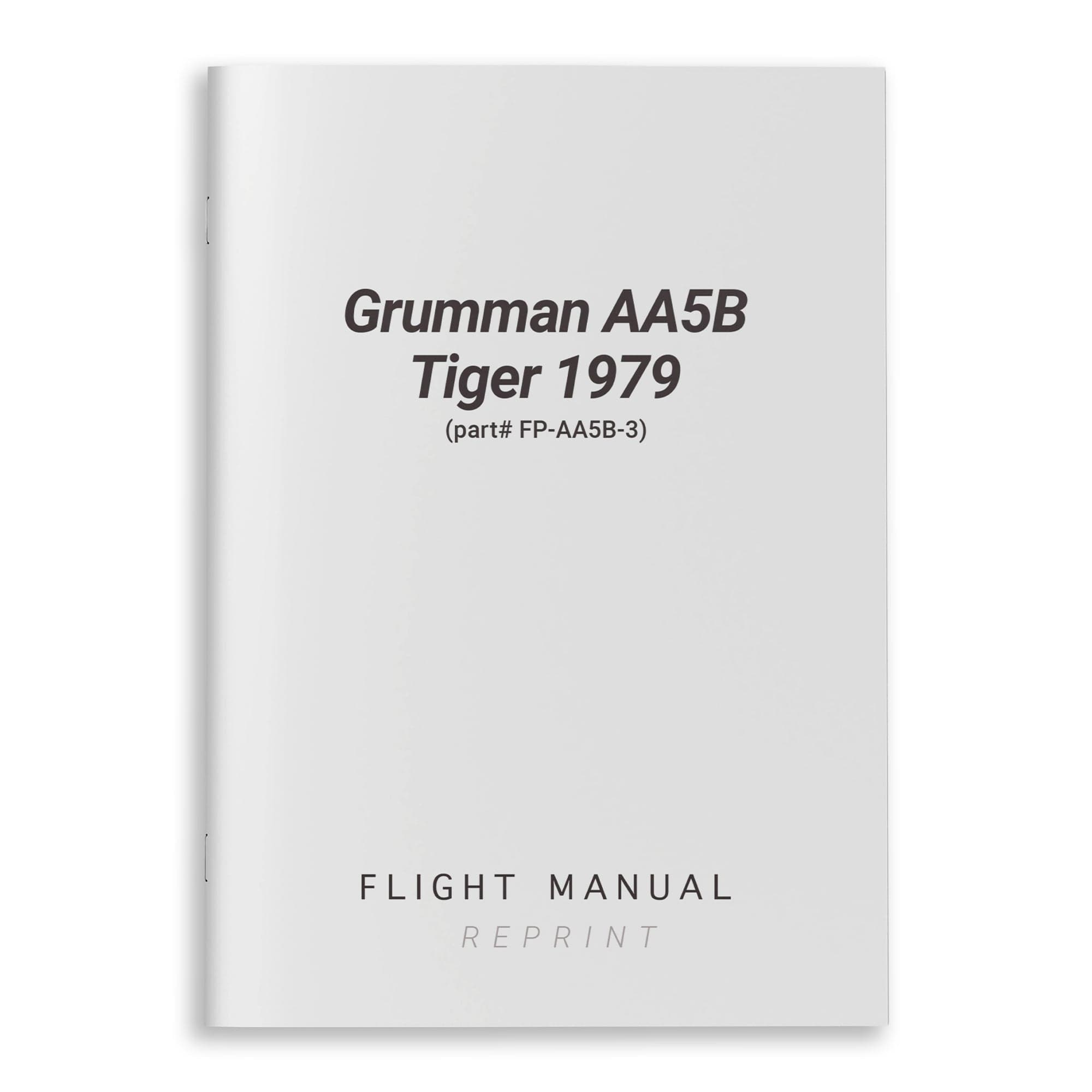 Essco Aircraft Aircraft Manual Grumman AA5B Tiger 1979 Flight Manual (part# FP-AA5B-3)