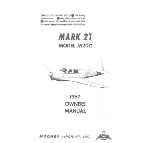 Essco Aircraft Aircraft Manual Mooney M20C Mark 21 1967 Owner's Manual (part# MOM20C-67-O-C)