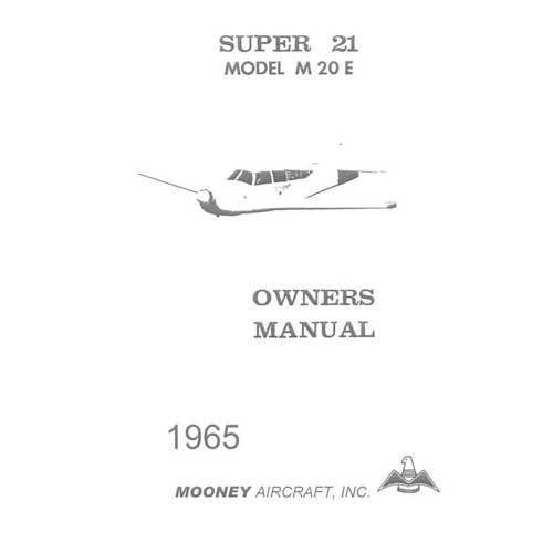 Essco Aircraft Aircraft Manual Mooney M20E Super 21 1965 Owners Manual (part# 1193)