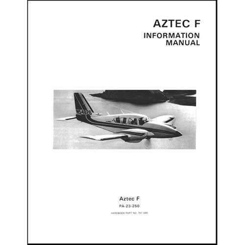 Essco Aircraft Aircraft Manual Piper PA-23-250 "F" Aztec (1976-1981) PIM (761-594)