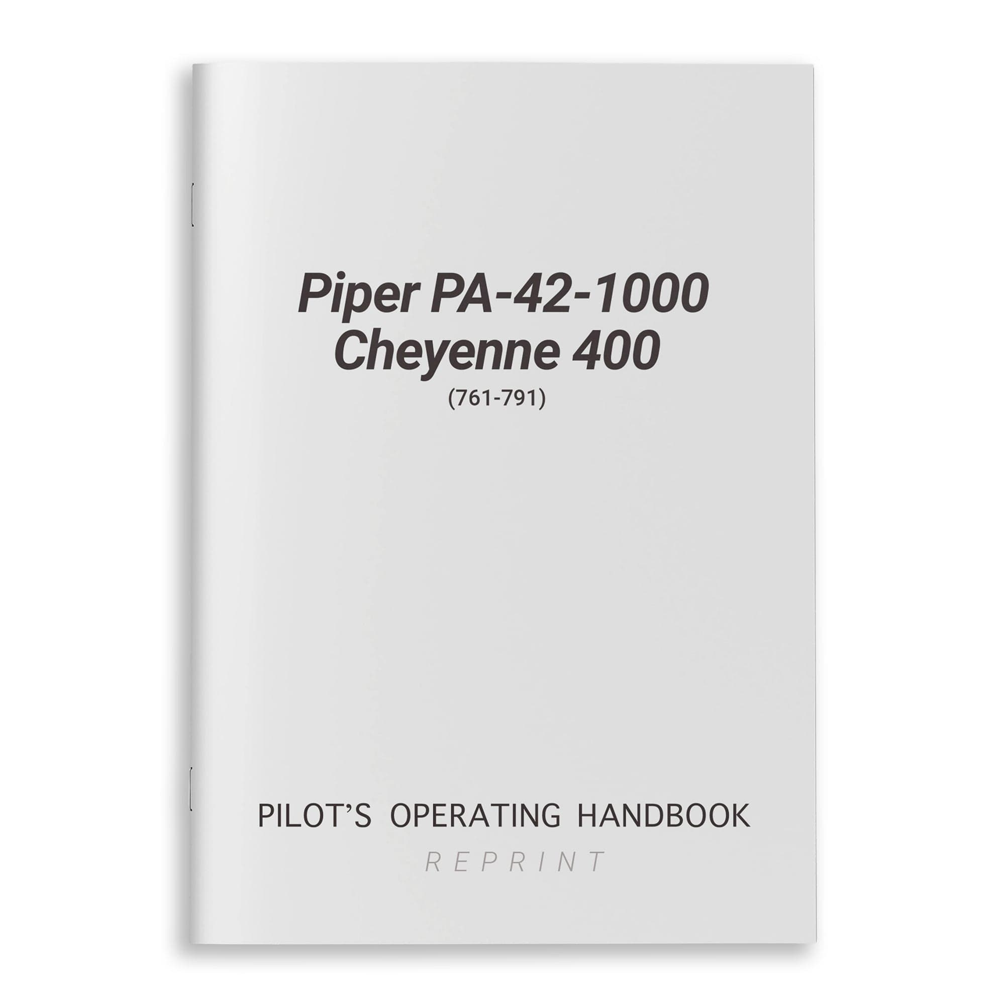 Essco Aircraft Aircraft Manual Piper PA-42-1000 Cheyenne 400 POH (761-791)