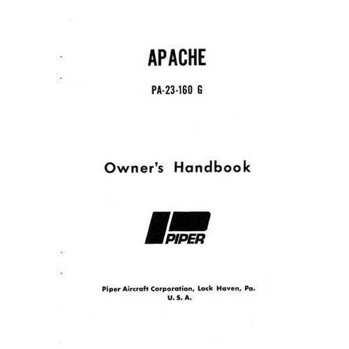 Essco Aircraft Aircraft Manual Piper PA23-160 Apache 1959-61 Owner's Manual (part# 753-574)