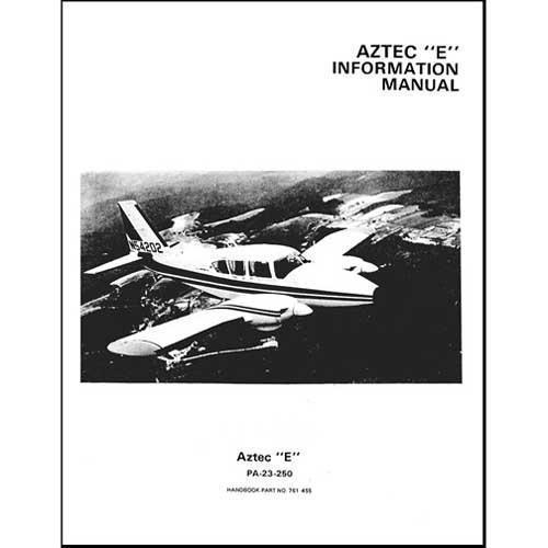 Essco Aircraft Aircraft Manual Piper PA23-250 Aztec E 1970-75 POH (761-455)