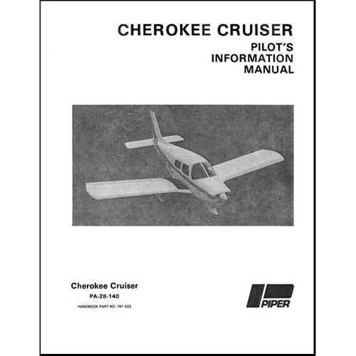 Essco Aircraft Aircraft Manual Piper PA28-140 Cherokee Cruiser 1977 POH (761-622)