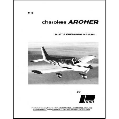 Essco Aircraft Aircraft Manual Piper PA28-180 Archer 1974-75 POH (761-556)