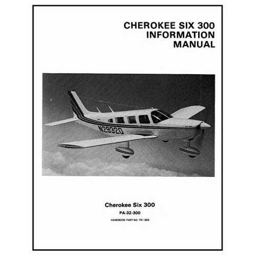 Essco Aircraft Aircraft Manual Piper PA32-300 Cherokee Six 300 1974-76 POH (761-559)