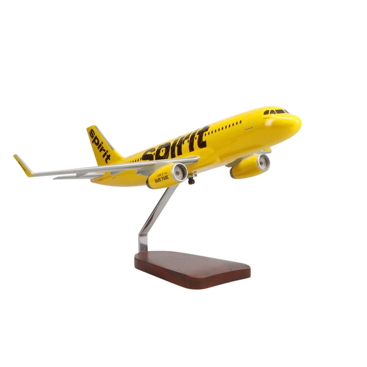 High Flying Models Aircraft Models Airbus A320-200 Spirit Airlines Large Mahogany Model